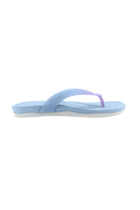 Side view of a Native Shoes Adults Paolo Wanderfoam Ombre Footwear in Skyway Blue / Dawn Blue / Twirling Ombre