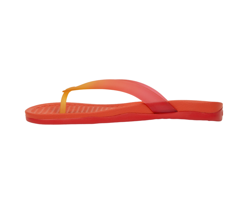 Angled view of a Native Shoes Paolo Wanderfoam Ombre | Firerd/Trchrd/Trchpynomb Footwear in Firerd/Trchrd/Trchpynomb