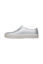 Angled view of a Native Shoes Jefferson Arc Wf Metallic | Slkgrymtllc/Slkgry Footwear in Slkgrymtllc/Slkgry