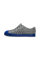 Angled view of a Native Shoes Kids Jefferson Wrp Kids | Satgry/Uvswirl Footwear in Satgry/Uvswirl