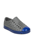 Bottom view of a Native Shoes Kids Jefferson Wrp Kids | Satgry/Uvswirl Footwear in Satgry/Uvswirl